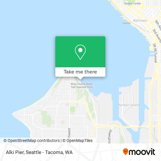 Alki Pier map