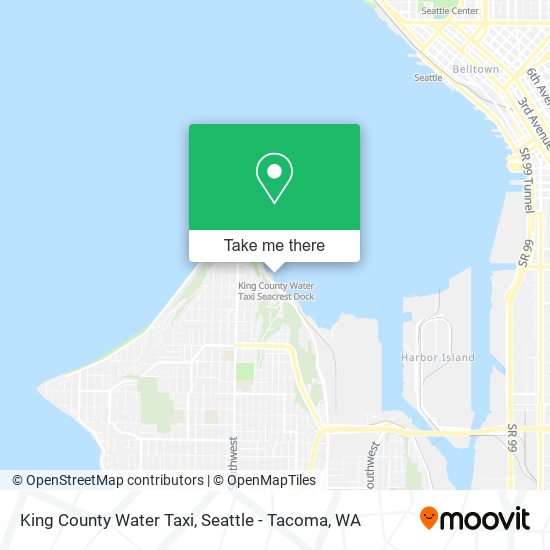 Mapa de King County Water Taxi