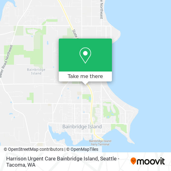 Mapa de Harrison Urgent Care Bainbridge Island