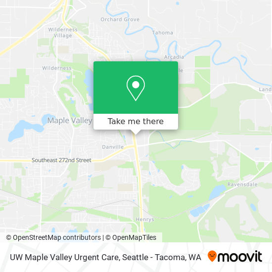 UW Maple Valley Urgent Care map