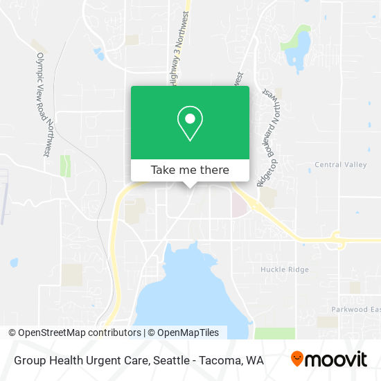 Group Health Urgent Care map