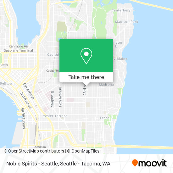 Noble Spirits - Seattle map