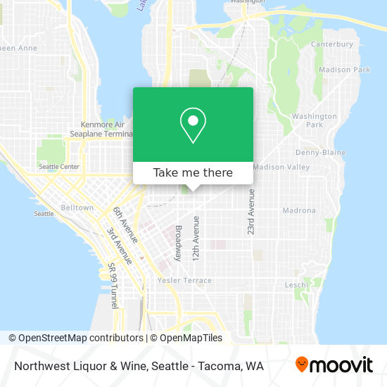 Mapa de Northwest Liquor & Wine