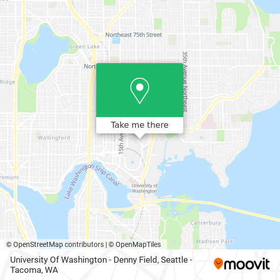 University Of Washington - Denny Field map
