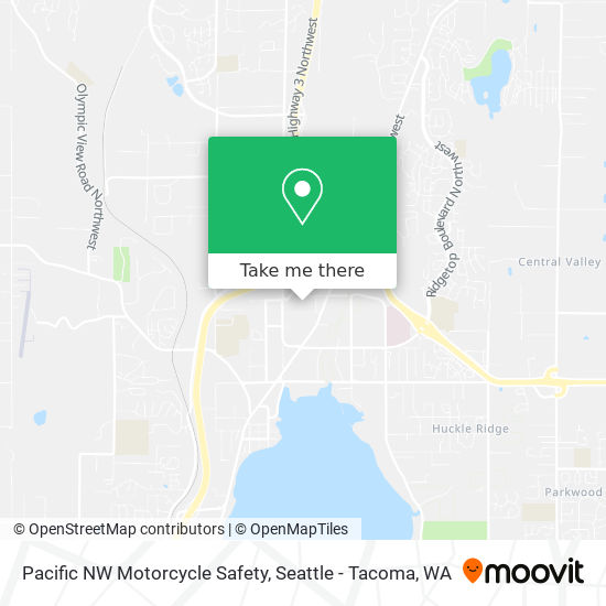 Pacific NW Motorcycle Safety map