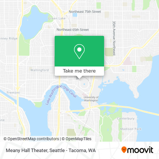 Meany Hall Theater map
