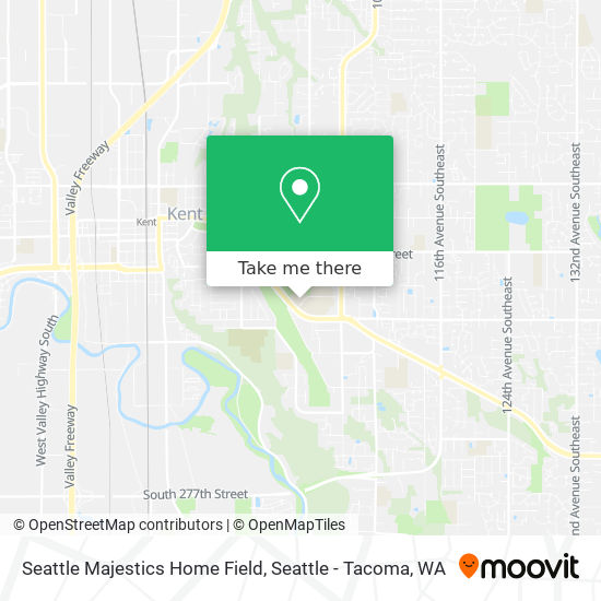 Seattle Majestics Home Field map