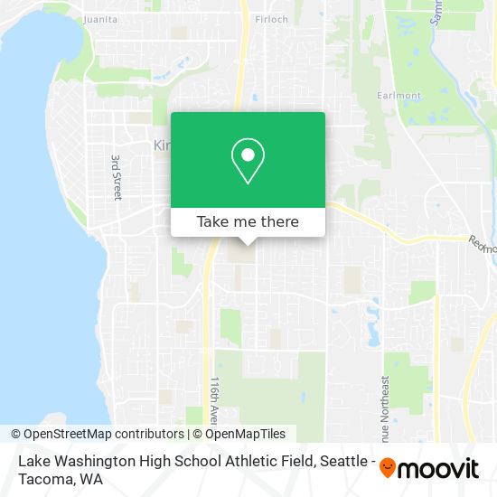 Lake Washington High School Athletic Field map