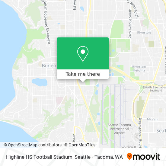 Highline HS Football Stadium map