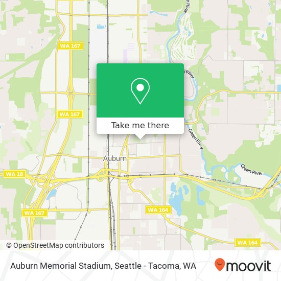 Mapa de Auburn Memorial Stadium