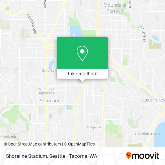 Shoreline Stadium map