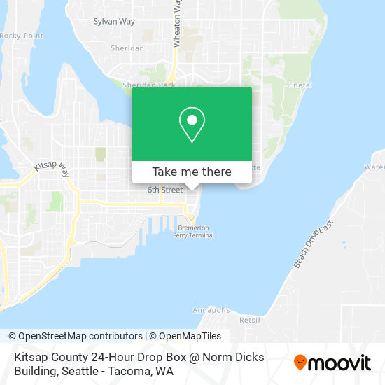 Mapa de Kitsap County 24-Hour Drop Box @ Norm Dicks Building