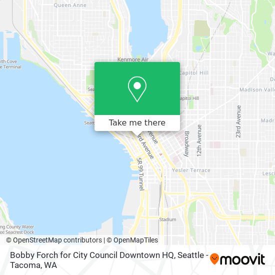Bobby Forch for City Council Downtown HQ map