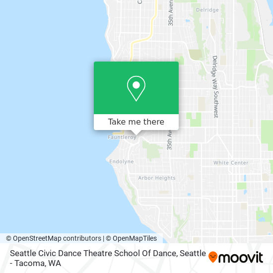 Mapa de Seattle Civic Dance Theatre School Of Dance