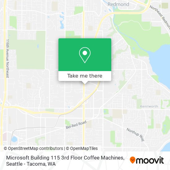 Microsoft Building 115 3rd Floor Coffee Machines map