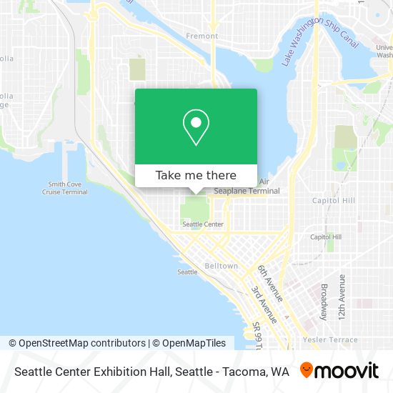 Mapa de Seattle Center Exhibition Hall