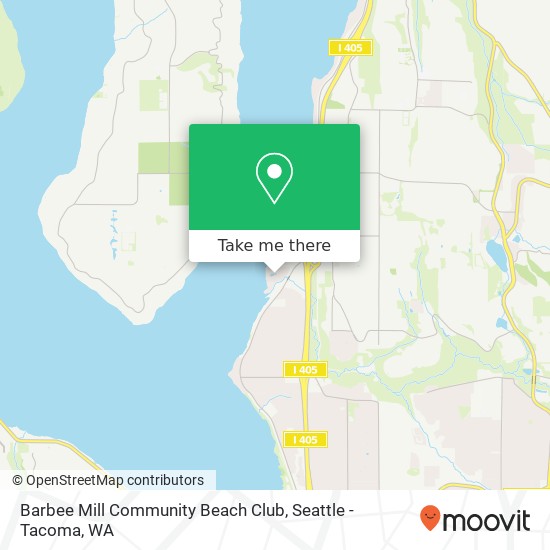 Barbee Mill Community Beach Club map
