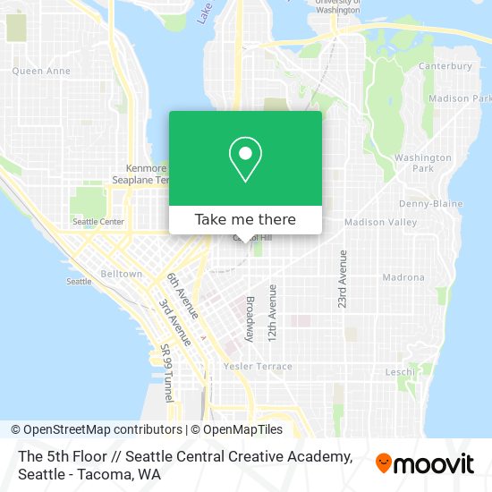 Mapa de The 5th Floor // Seattle Central Creative Academy