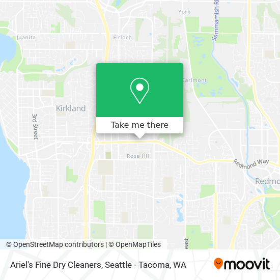 Ariel's Fine Dry Cleaners map