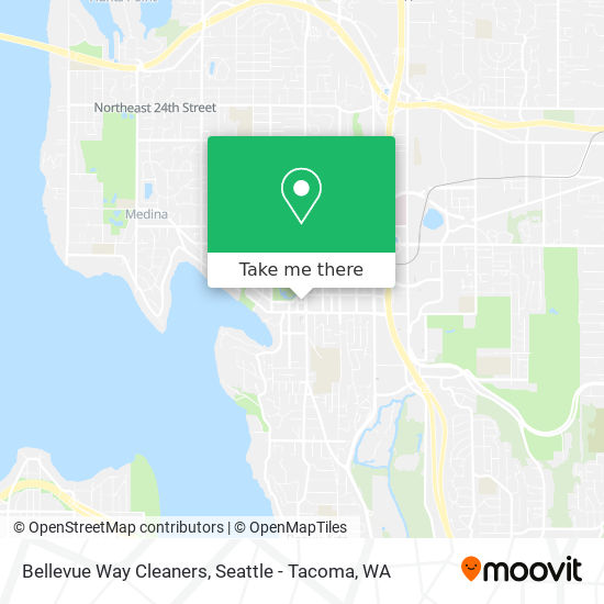 Mapa de Bellevue Way Cleaners
