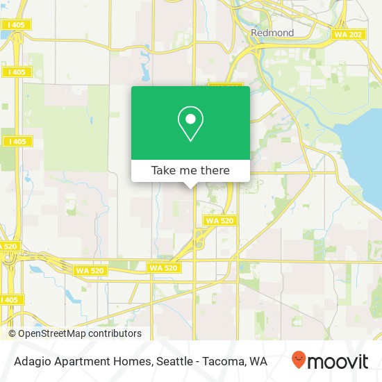 Adagio Apartment Homes map