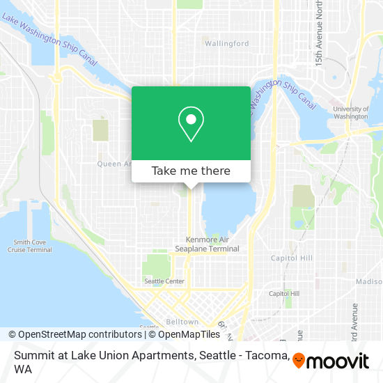 Mapa de Summit at Lake Union Apartments