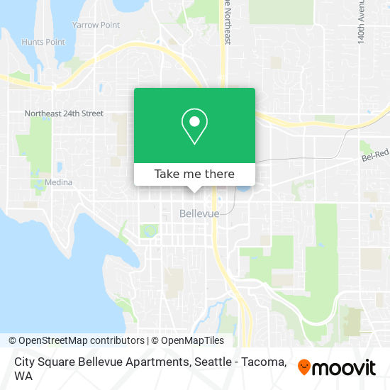 Mapa de City Square Bellevue Apartments