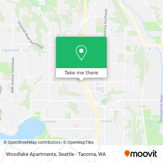 Mapa de Woodlake Apartments