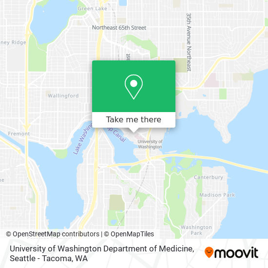 Mapa de University of Washington Department of Medicine