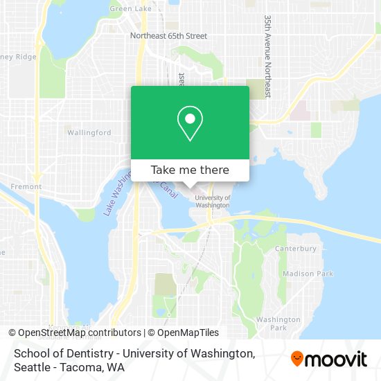 Mapa de School of Dentistry - University of Washington