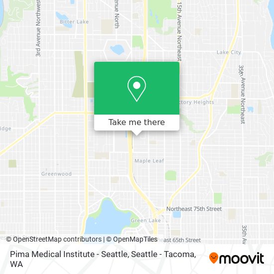 Mapa de Pima Medical Institute - Seattle