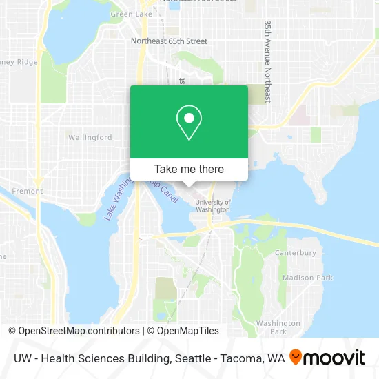Mapa de UW - Health Sciences Building
