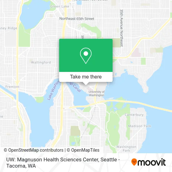 Mapa de UW: Magnuson Health Sciences Center