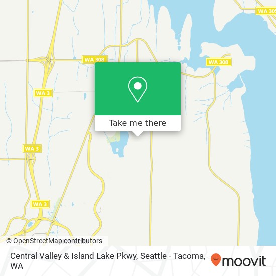 Central Valley & Island Lake Pkwy map