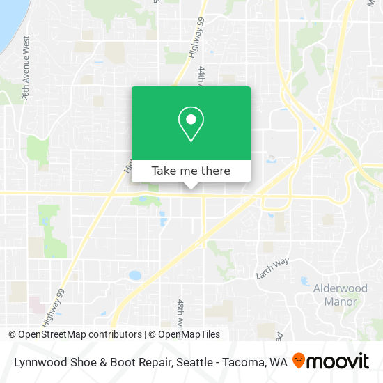 Lynnwood Shoe & Boot Repair map