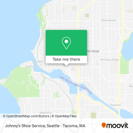 Mapa de Johnny's Shoe Service