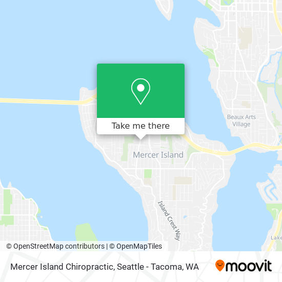 Mapa de Mercer Island Chiropractic