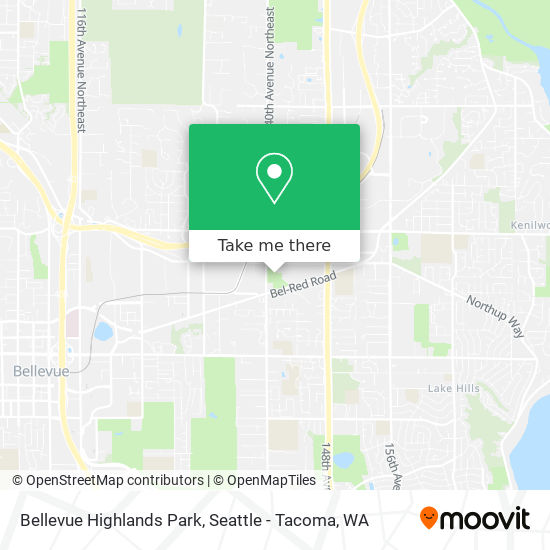 Bellevue Highlands Park map