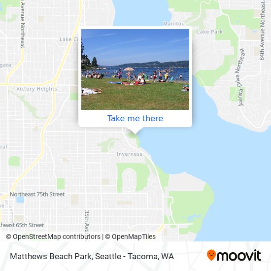 Matthews Beach Park map