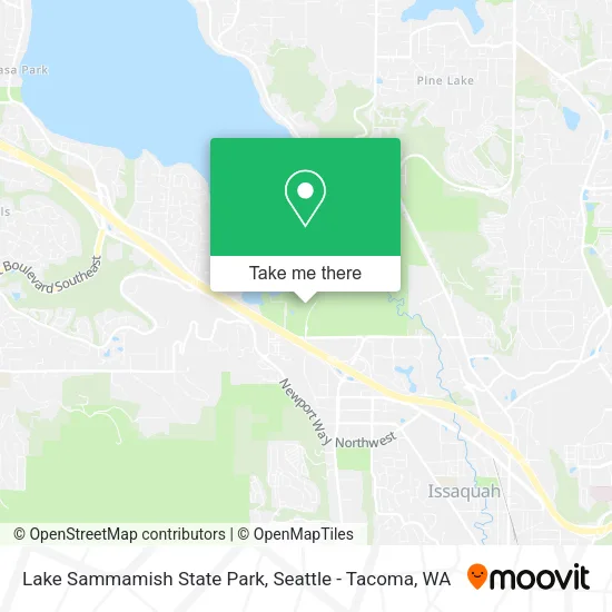 Lake Sammamish State Park map