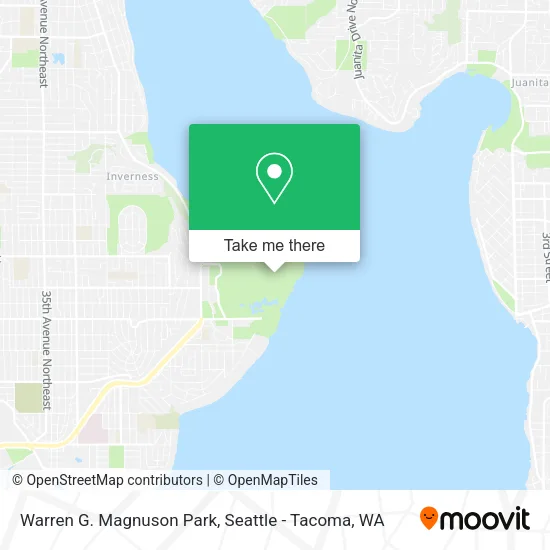Warren G. Magnuson Park map