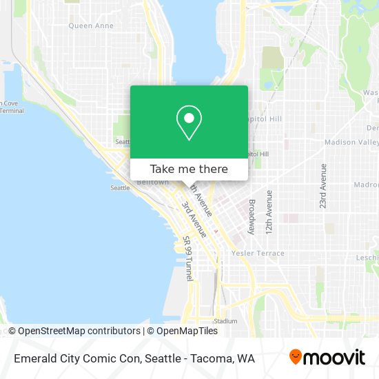 Emerald City Comic Con map