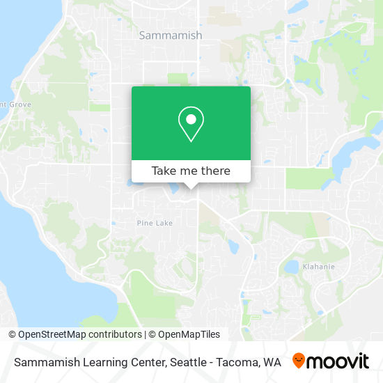 Mapa de Sammamish Learning Center