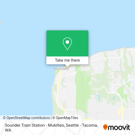 Mapa de Sounder Train Station - Mukilteo