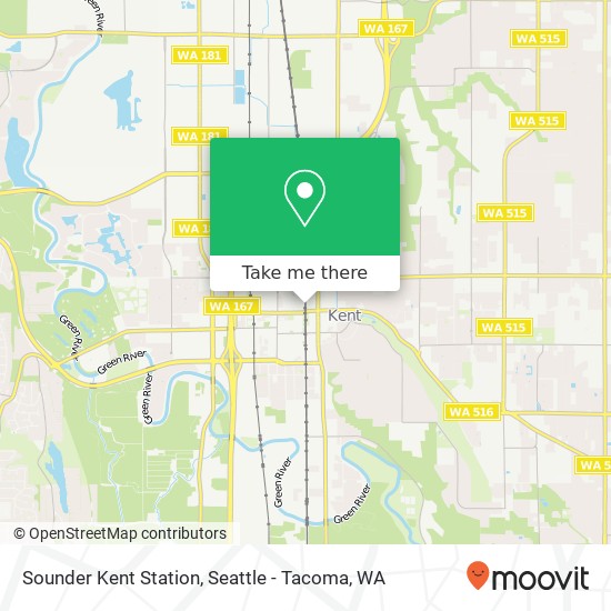 Mapa de Sounder Kent Station