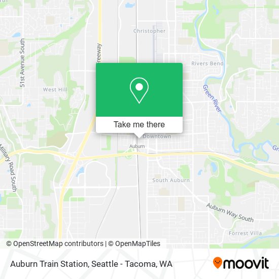 Mapa de Auburn Train Station