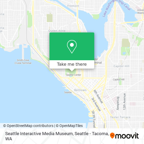 Mapa de Seattle Interactive Media Museum
