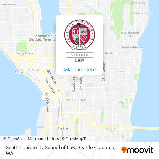 Mapa de Seattle University School of Law