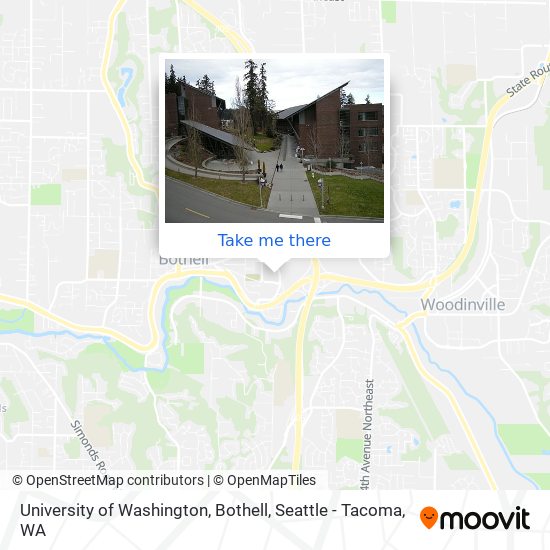 University of Washington, Bothell map