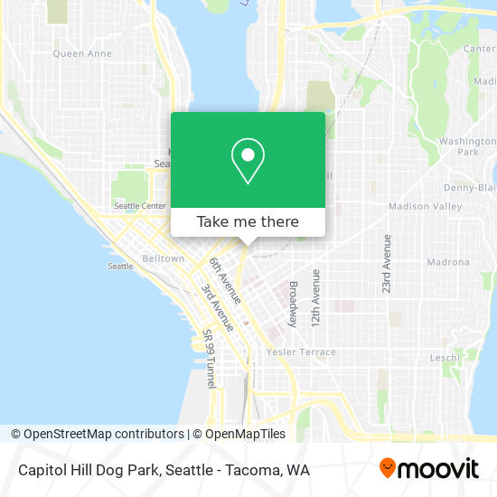 Mapa de Capitol Hill Dog Park